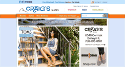 Desktop Screenshot of craigsshoestore.com